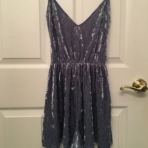 Velvet Blue Romper